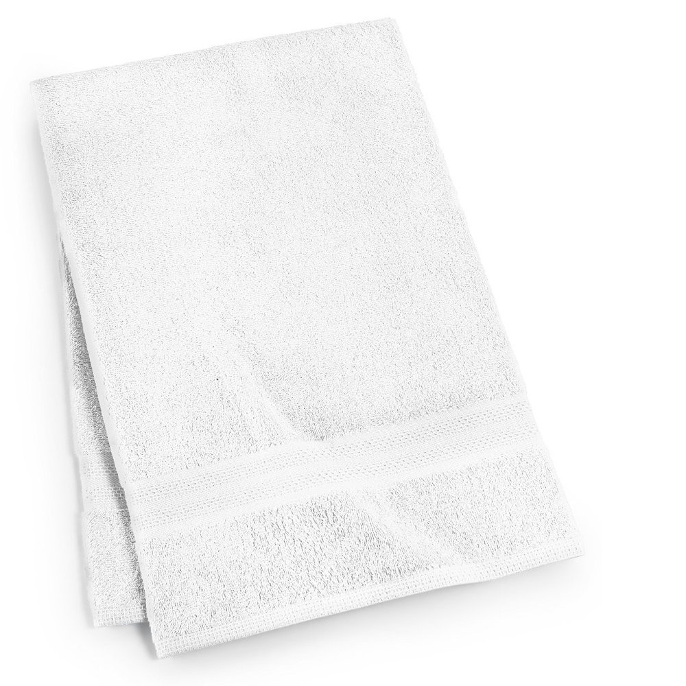 Sunham Soft Spun 27" x 52" Cotton Bath Towel White